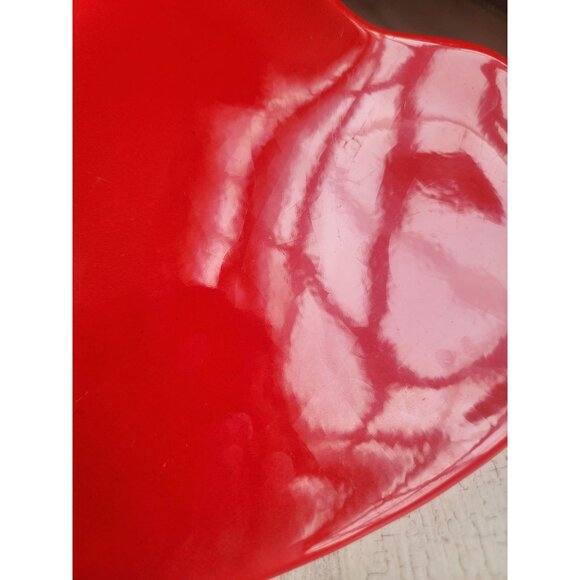 Ancora vintage red heart ceramic plate Valentine Italian - Picture 8 of 10